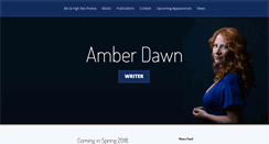 Desktop Screenshot of amberdawnwrites.com
